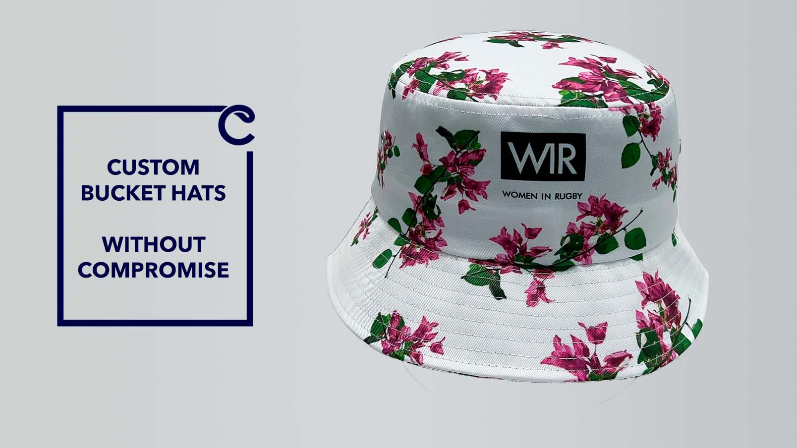 Custom printed hot sale bucket hats